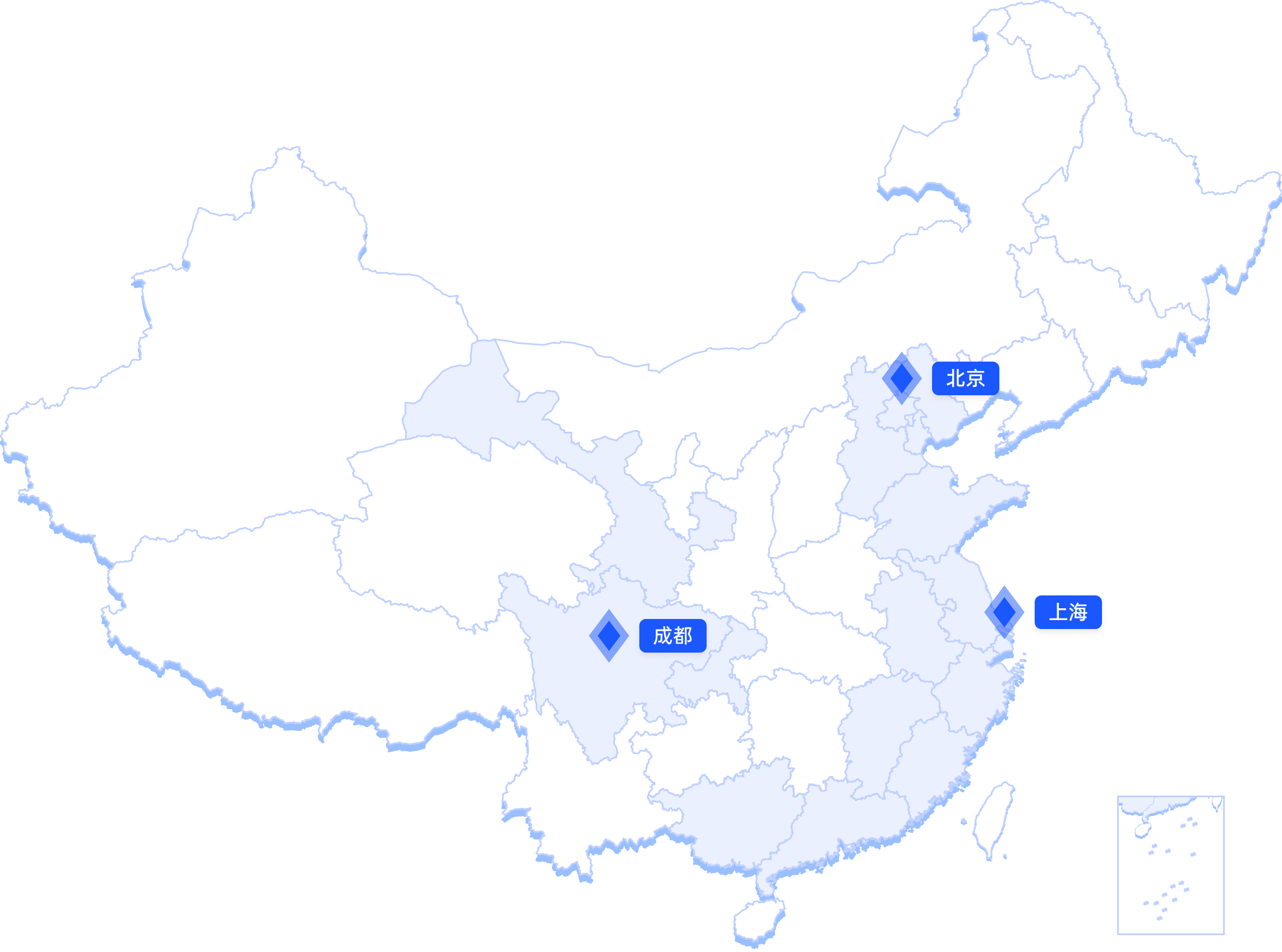 全国服务网络地图